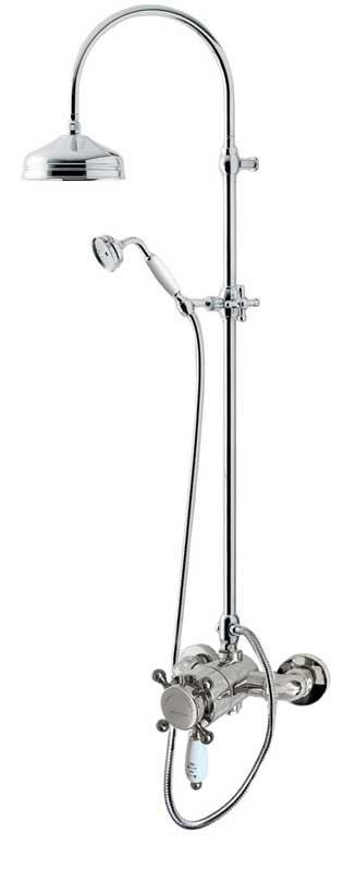 Shower Set - Kensington Retro-style Shower Faucet, Chrome