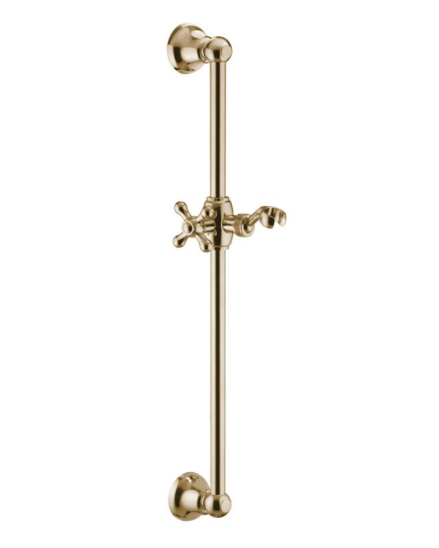 Shower Rail - Classic 60 cm without handset and hose, brass
