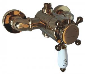 Shower mixer - Kensington with thermostat, bronze