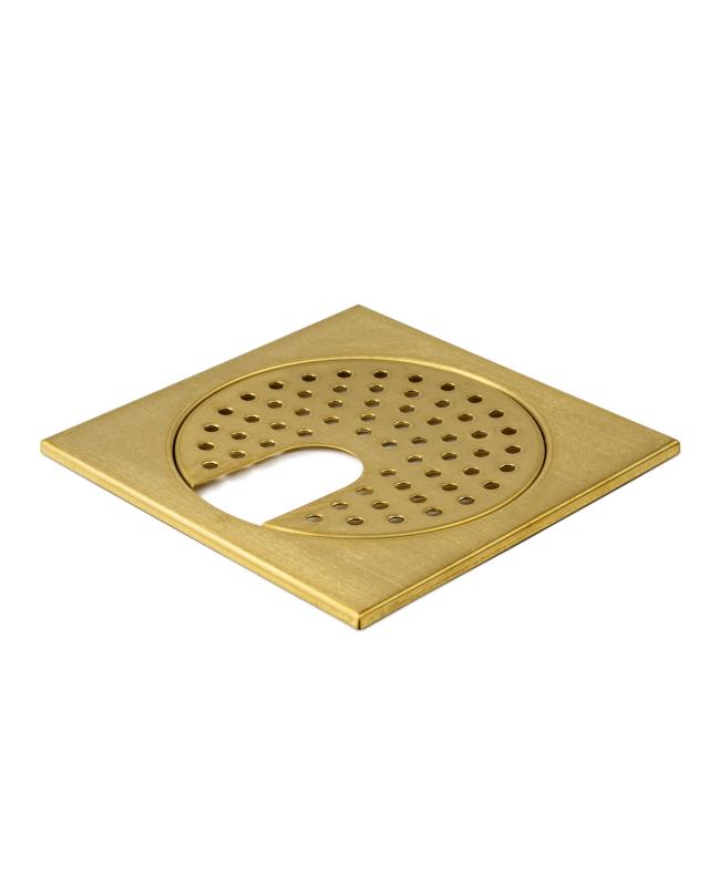 Floor Drain Grate Brass - Standard with Holes 200 x 200