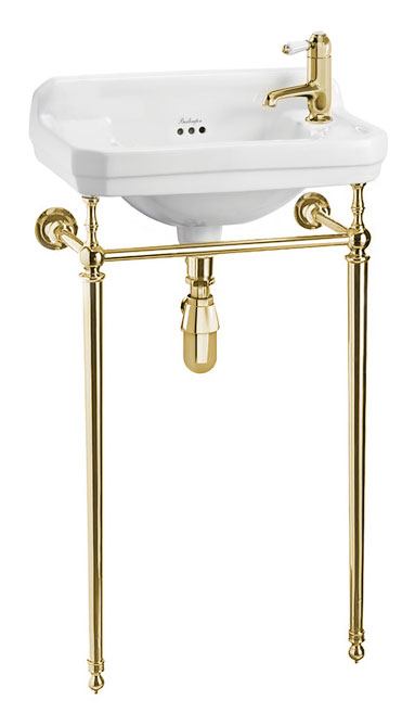 Bathroom Sink - Burlington Edwardian JR with Brass Washstand