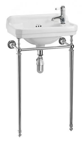Wash basin - Burlington Edwardian JR with chrome wash stand