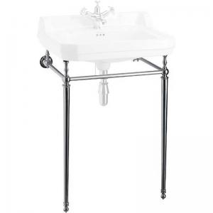 Burlington chrome stand for 61 cm rectangular washbasin, normal height