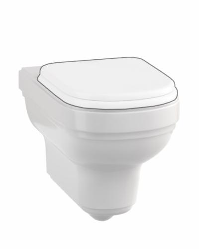WC - Riviera Væghængt Toilet - uden Sæde