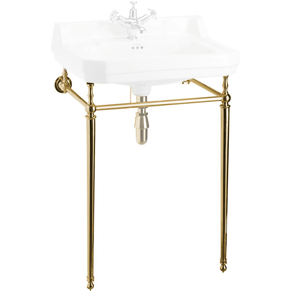 Burlington brass stand for 61 cm rectangular washbasin