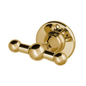 Double Towel Hook Sekelskifte - Brass