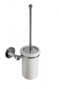 Toilettenbürste Sekelskifte - Chrom/Porzellan Wandmontage