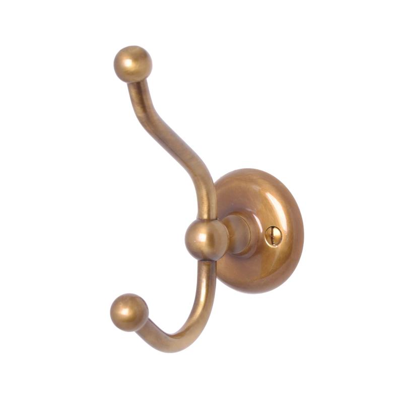 Haga clothes hook - Double - Bronze