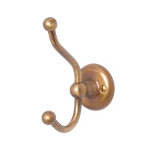 Haga clothes hook - Double - Bronze