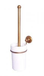 Toilet brush holder - Haga porcelain/bronze - old style - classic interior - old fashioned style
