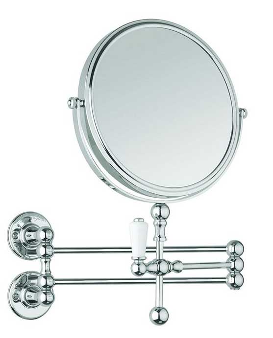 Cosmetic wall mirror - Burlington chrome