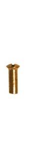 M4 Nipple, slotted, for machine screw - Brass