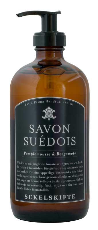 Såpe - Savon Suédois 480 ml - Pamplemousse & Bergamote - arvestykke - gammeldags dekor - klassisk stil - retro