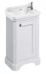 Tvättställsskåp Burlington - 51 cm vit/porslin/dörr - sekelskiftesstil - gammaldags inredning - klassisk stil - retro