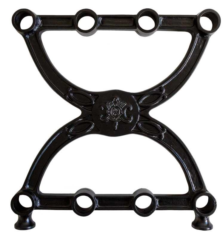 Side ends for shoe rack - Cast iron