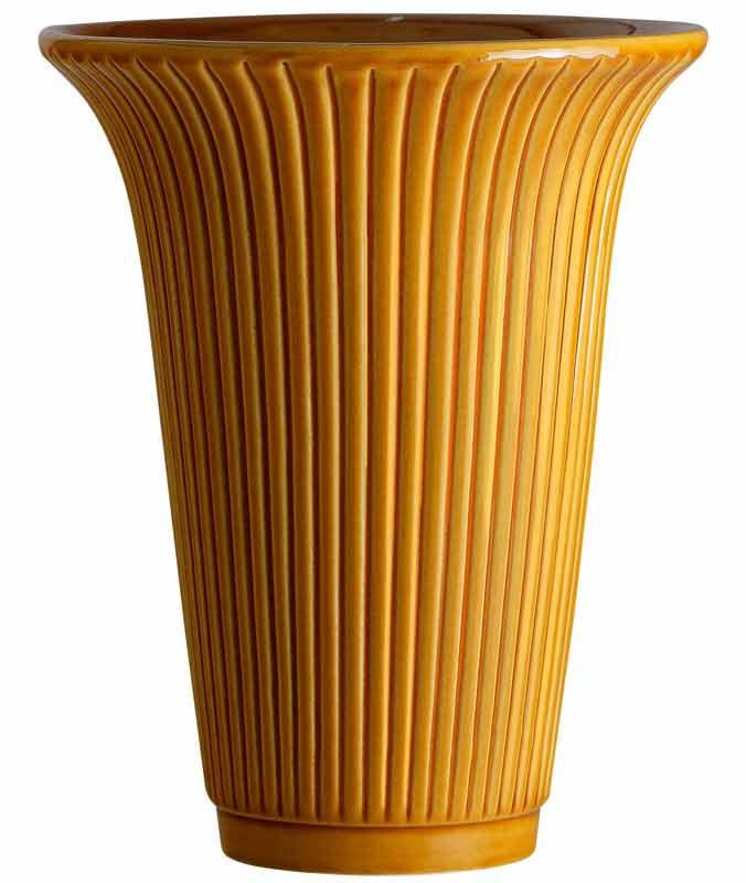 Vase Art deco - Yellow 20 cm