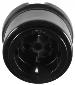 Outlet - Black porcelain II surface mounted - old fashioned style - classic interior - old style