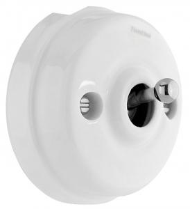Toggle Switch - Porcelain/chrome, surface mounted