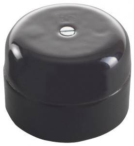Verteilerdose – Schwarzes Porzellan, 50 mm, rund