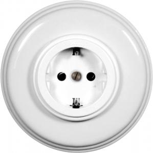Fontini Outlet - White plastic with porcelain frame