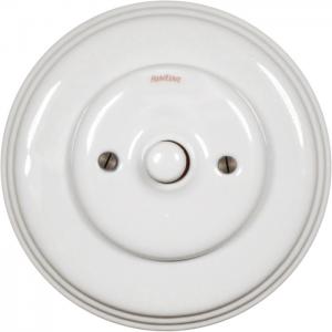 Dimmer Fontini - White porcelain push button