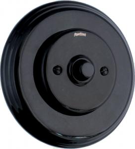 Dimmer Fontini - Black porcelain push button - old fashioned style - oldschool style