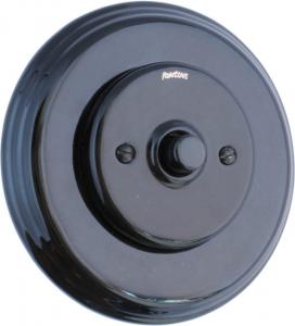 Utanpåliggande eluttag svart Utanpåliggande eluttag svart