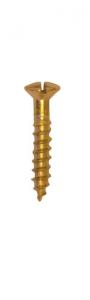Screw - Slottet wood screw Brass TKFS 6 x ¾