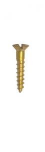 Screw - Slottet wood screw Brass TFS 5 x 5/8