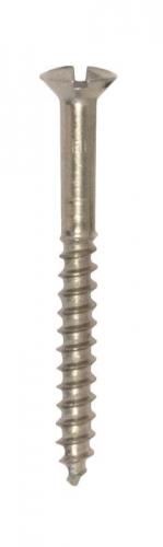 Screw - Slottet wood screw Nickel TKFS 4 x 40 mm
