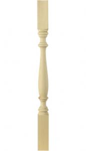 Dreid stolpe - Furu 700 x 53 mm - arvestykke - gammeldags dekor - klassisk stil - retro - sekelskifte