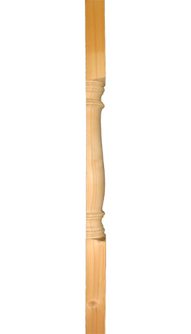 Dreid stolpe - Halvstolpe 1180 x 130 mm - arvestykke - gammeldags dekor - klassisk stil - retro - sekelskifte