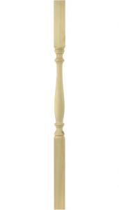 Svarvad stolpe - Furu 1180 x 65 mm - gammal stil - klassisk inredning - retro