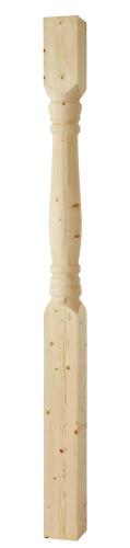 Dreid stolpe - Stolpe gran 2500 x 170 mm - arvestykke - gammeldags dekor - klassisk stil - retro - sekelskifte