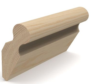 Handrail for Staircase - Classic style 40 x 118 mm (1.57 x 4.65 in.)