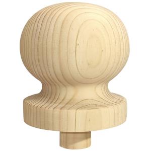 Newel post top ball - 90 x 80 mm (3.5 x 3.1 in.)