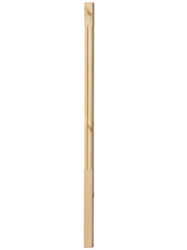 Spårad stolpe - Räckespelare 1180 x 40 mm furu - sekelskiftesstil - gammaldags inredning - klassisk stil - retro