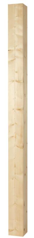 Wood post - Square pillar 170 x 170 x 2500 mm fir - old fashioned - old style - vintage interior - retro - classic interior