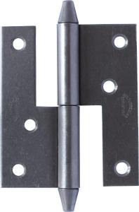 Gångjärn ofalsat - Konisk knopp - 110x102 mm- Vänster