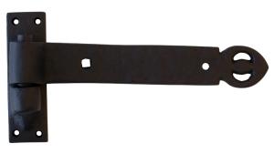 Hook and band hinge - Black cast iron gate