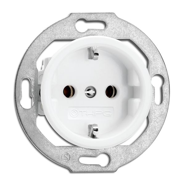 Socket Outlet  - Single porcelain - old style - classic interior - oldschool style