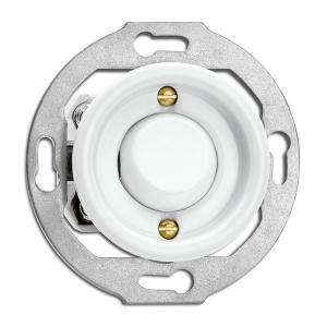 Switch round porcelain insert - Rocker push button without symbol