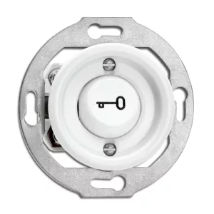 Round light switch without frame - Door opening button