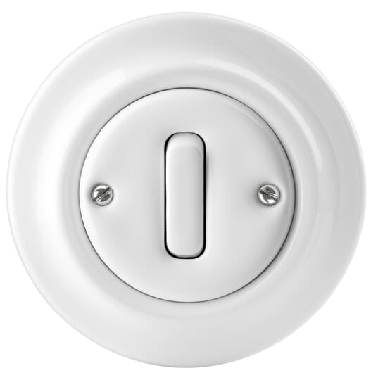 Dimmer - Push-button White Porcelain - ABB Decento