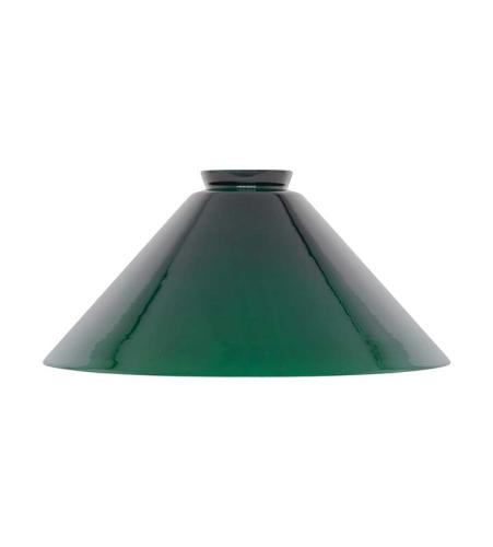 Craftsman's lamp shade extra height - 25 cm green