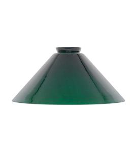 Craftsman's lamp shade extra height - 25 cm green