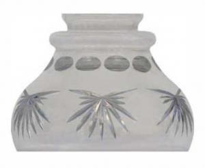 Bell shade - 60 mm Frosted cut glass