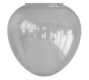 Lampenschirm in Tropfenform (f200/Klarglas)