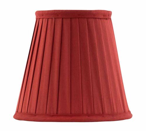 Fabric Shade 13 (Pleated / Red / Clamp)