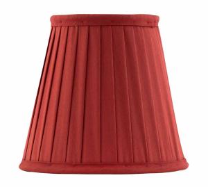 Fabric Shade 13 (Pleated / Red / Clamp)